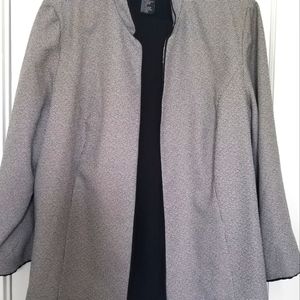 Perceptions Women's Pantsuits Size 24W Black & White. Pants Flat Front